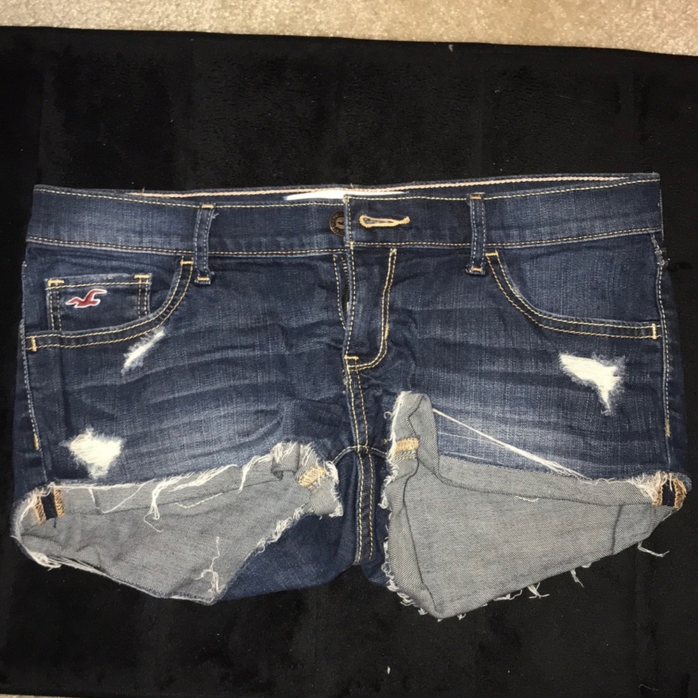 Low Rise Denim Hollister Ripped Shorts